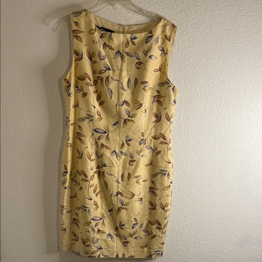 Vintage Spenser Jeremy Yellow Floral Midi Dress